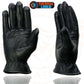 Milwaukee Leather MG7715 Women's Black Leather Thermal Lined Motorcycle Gloves w/ Cinch Wrist Closure