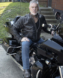 Milwaukee Leather USA MADE MLJKM5006 Men's Black Rumble Premium Leather Motorcycle Jacket