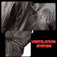 Milwaukee Motorcycle Clothing Co. Men's Unforgiven MC Style Vintage Brown Leather Jacket w/ Lapel Collar MMC10005