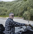Milwaukee Leather MPM1630 Men's Plaid Flannel Biker Shirt w/ CE Armor - Reinforced w/ Aramid Fibers