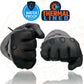 Milwaukee Leather Men's Black Gauntlet Motorcycle Gloves-Black Soft Leather Waterproof Cinch Wrist Closure-SH293