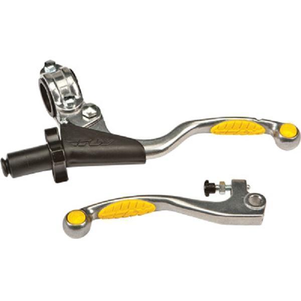 Fly Racing Pro Perch Combo Yellow Grip Lever for Honda 2003-06 CRF250/450