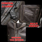 Milwaukee Motorcycle Clothing Co. Men's Unforgiven MC Style Vintage Brown Leather Jacket w/ Lapel Collar MMC10005