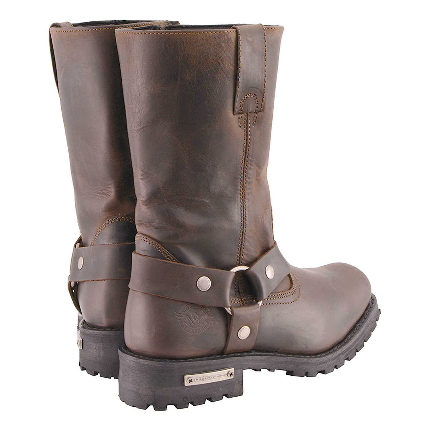 Milwaukee Leather Men's Classic 11-Inch Dark Brown Leather