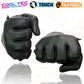 Milwaukee Leather MG7502 Men's Black Leather Gel Palm Motorcycle Gloves w/ i-Touch and Cool-Tec Technology