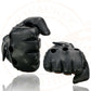 Milwaukee Leather MG7720 Women's Black Perforated Deer Skin Leather Motorcycle Gloves w/ Breathable Open Knuckle