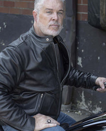 Milwaukee Leather USA MADE MLJKM5006 Men's Black Rumble Premium Leather Motorcycle Jacket