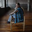 Milwaukee Leather MNG21623 Women's Flannel Brown/Aqua Button Down Sleeveless Cut Off Shirt w/ Frill Arm