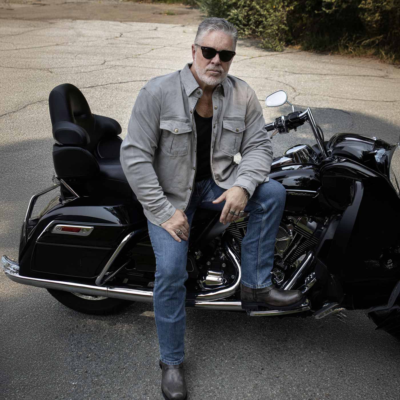 Milwaukee Leather MPM1621 Men's Grey CE Armored Long Sleeve