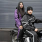 NexGen SH2222 Women's Purple and Black Oxford Water Proof Motorcycle Rain Suit