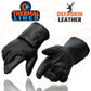 Milwaukee Leather SH864TH Men's Thermal Lined USA Deerskin Black Leather Gauntlet Motorcycle Winter Gloves