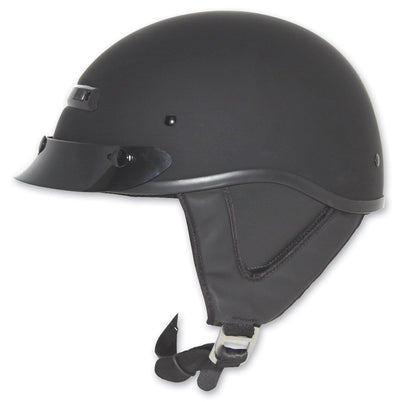 Zox ST-225B 'Alto Custom' Matte Black Motorcycle Half Helmet