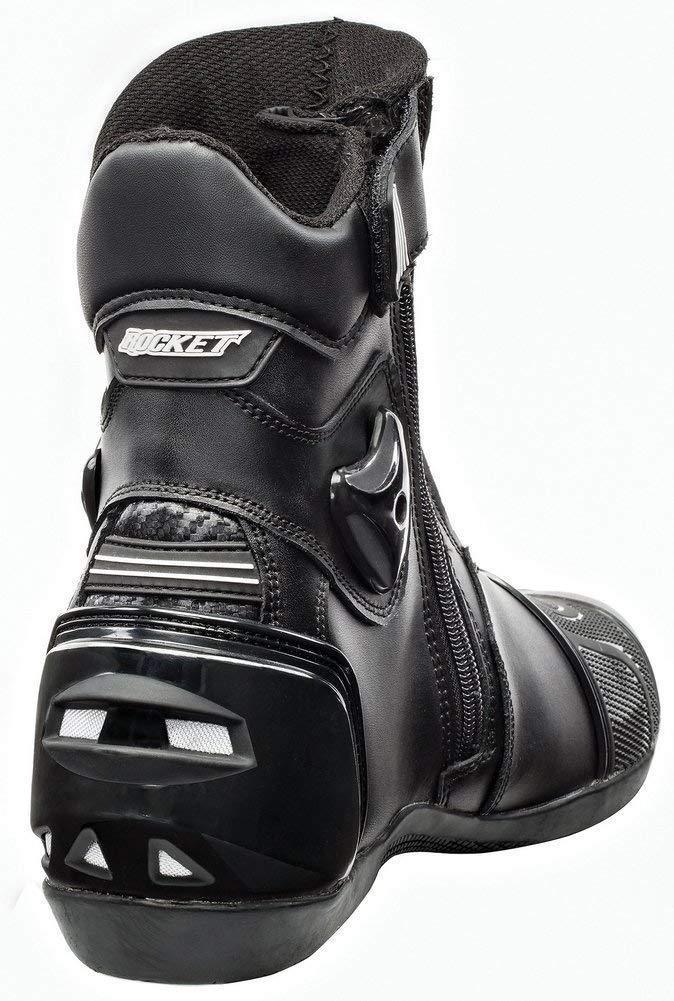 Joe Rocket Superstreet Men's Black Leather Boots