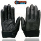 Milwaukee Leather MG7715 Women's Black Leather Thermal Lined Motorcycle Gloves w/ Cinch Wrist Closure
