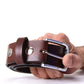 Milwaukee Leather MP7118 Men's Brown Premium Leather 1.5 Inch Wide Belt with Interchangeable Buckle