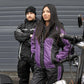 NexGen SH2222 Women's Purple and Black Oxford Water Proof Motorcycle Rain Suit