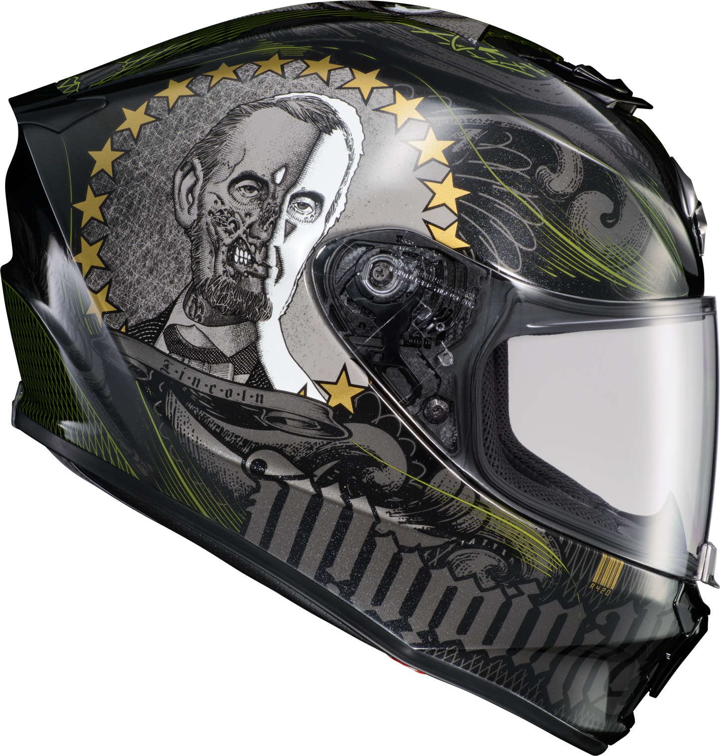 Scorpion Exo 75-2105 EX0-R420 'Illuminati 2' Full-Face Helmet Black
