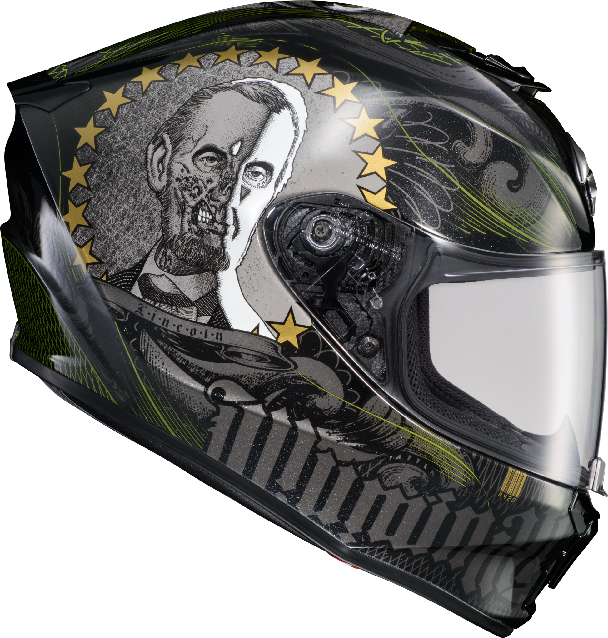 Scorpion Exo 75-2105 EX0-R420 'Illuminati 2' Full-Face Helmet Black