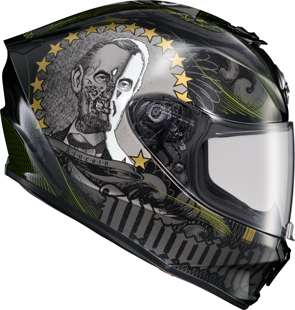Scorpion Exo 75-2105 EX0-R420 'Illuminati 2' Full-Face Helmet Black