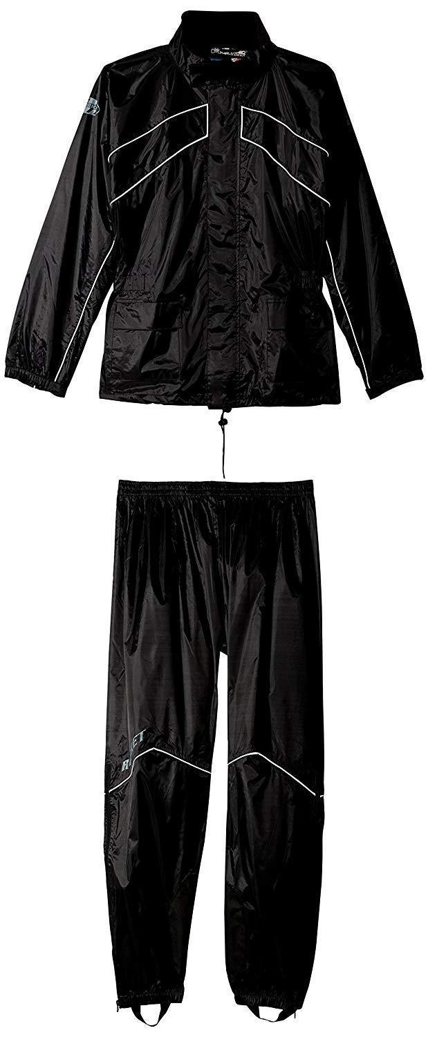 Joe Rocket 'RS-2' Mens Black Rain Suit