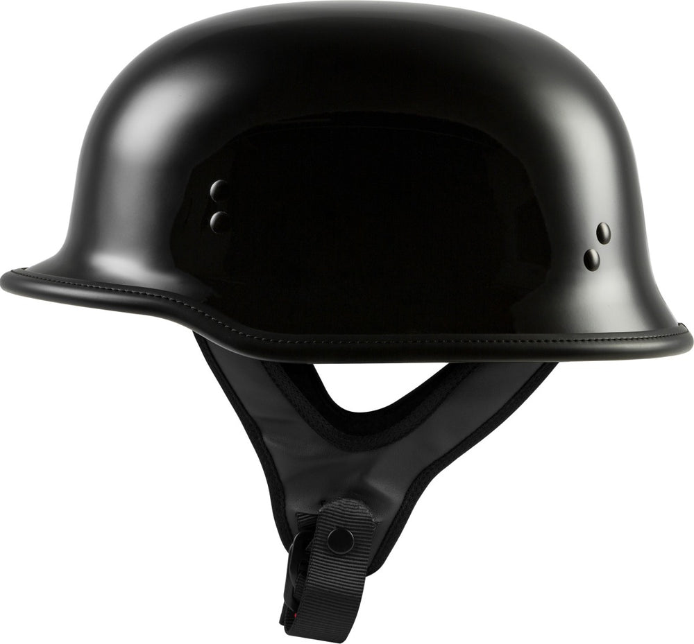 Highway 21 9MM Gloss Black German Beanie Helmet
