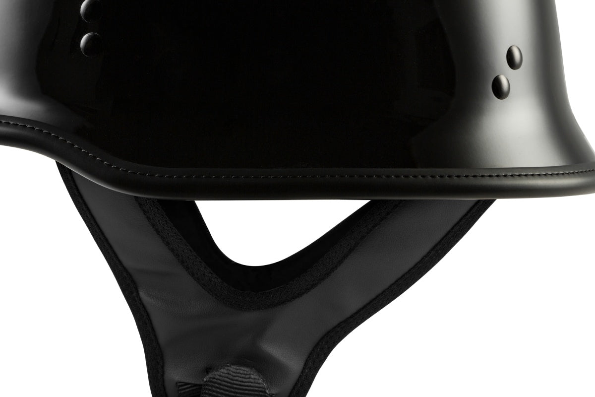 Highway 21 9MM Gloss Black German Beanie Helmet