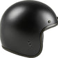 Highway 21 Matte Black .38 Retro Open Face 3/4 Helmet