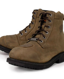 Milwaukee Leather MBL9323 Women's Premium Crazy Horse Vintage Brown Leather Lace-Up Motorcycle Riding Boots