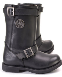 Milwaukee Leather MBL9359 Women's Black 11-Inch Classic Engineer Motorcycle Leather Boots