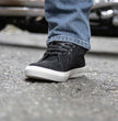 Milwaukee Leather MBM9155 Men's Black Suede Leather Reinforced Street Riding Waterproof Shoes w/ Ankle Support