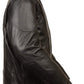 Milwaukee Leather MLM1530 Men's Vented Black Leather Scooter Jacket with Kidney Padding