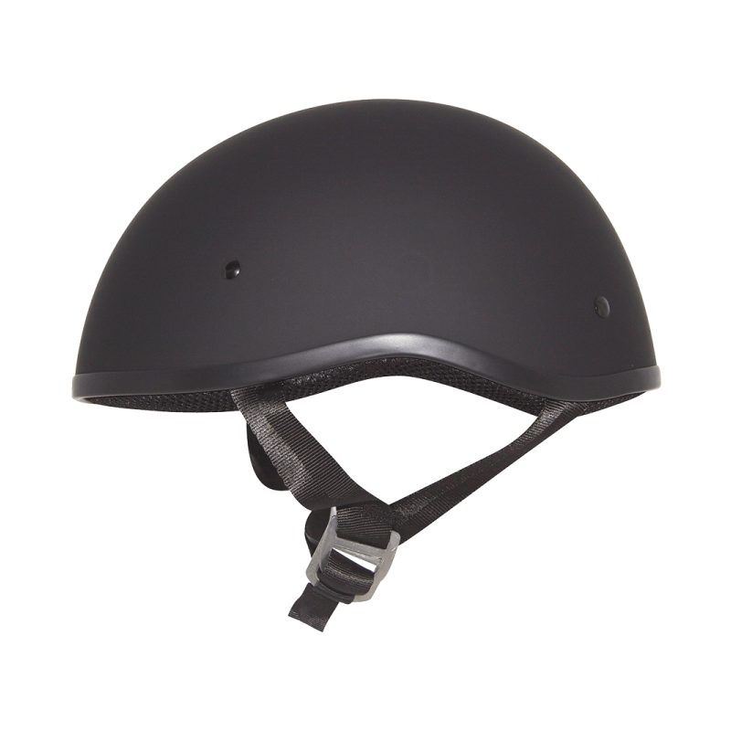 ZOX ST-225A ‘Retro Street’ Matte Black Motorcycle Half Helmet