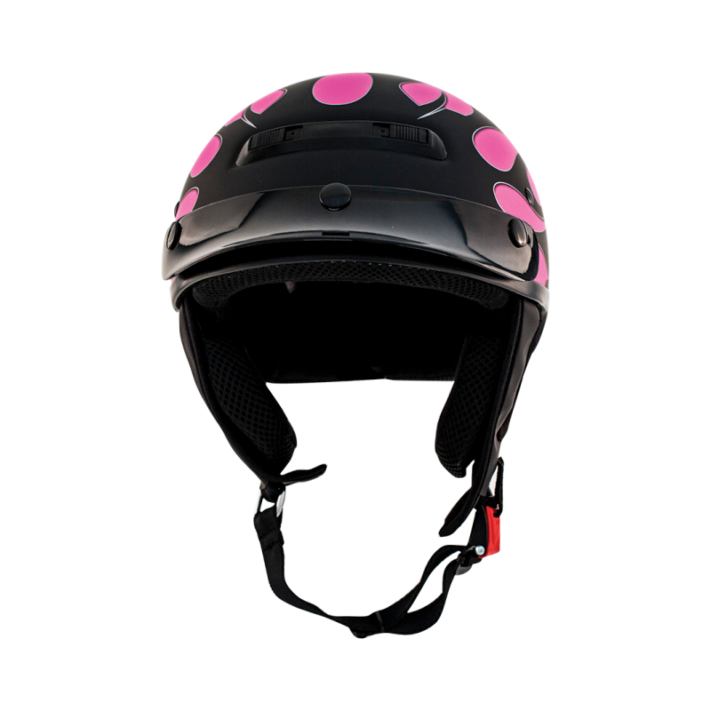 ZOX ST-225B ‘Alto Custom' Hot Rod Matte Purple Motorcycle Half Helmet