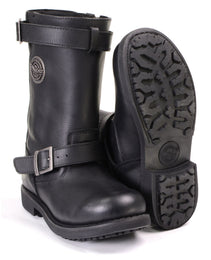 Milwaukee Leather MBL9359 Women's Black 11-Inch Classic Engineer Motorcycle Leather Boots