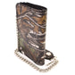 Milwaukee Leather MLW7803 Men's 6” Camouflage Bi-Fold Leather Wallet w/ Anti-Theft Stainless Steel Chain