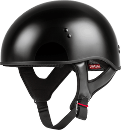 GMax 72-6430L HH-45 Naked Half Helmet Black