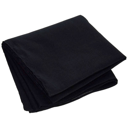 ZanHeadgear B017 100% Cotton Premium Black Bandanna