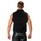 Xelement B285 Men's 'Dirty' Black Denim Motorcycle Vest