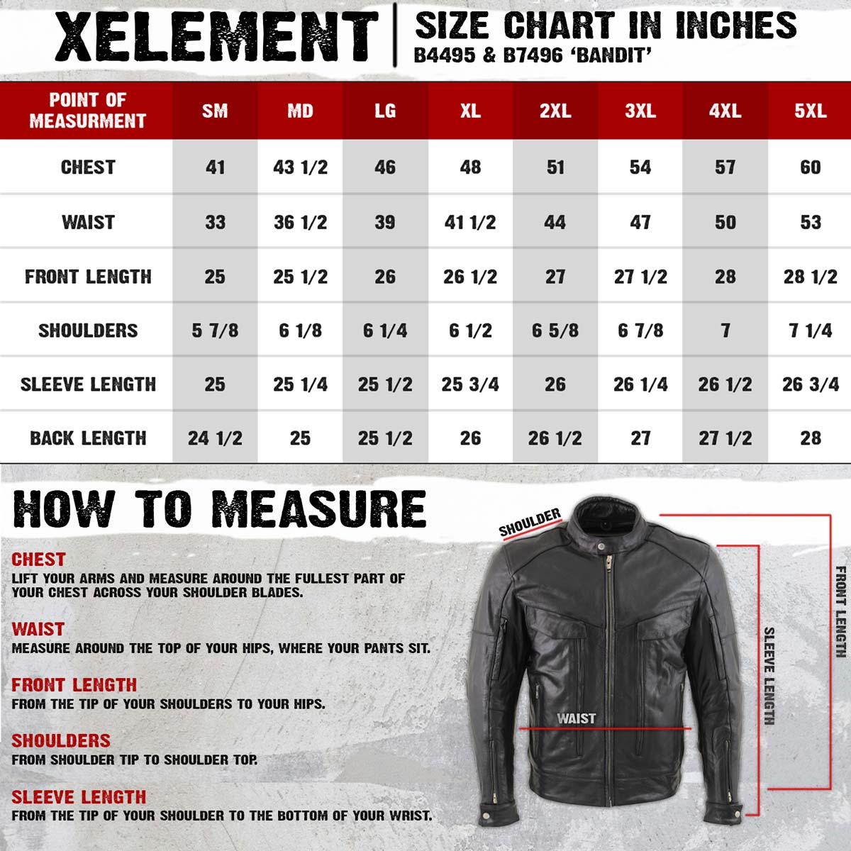 Xelement B4495 Men s Black Bandit Buffalo Leather Cruiser Motorcycle LeatherUp USA