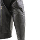 Milwaukee Leather LKM1700 Men's Premium Black Buffalo Leather Cruiser Motorcycle Jacket with CE Armort Protection