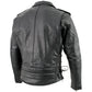 Milwaukee Leather LKM17004 Men's Classic Premium Black Vented Motorcycle Leather Biker Riders Jacket
