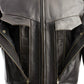 Milwaukee Leather LKM7006 Men's Classic Retro Distressed Brown Leather Jacket with CE Armor Protection
