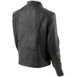 Milwaukee Leather LKL2735 Women's Black Premium Leather Scuba Style Biker Jacket w/ Mandarin Collar