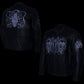 Milwaukee Leather LKM17008 Men's Premium Black Reflective Skulls Cruiser Style Motorcycle Jacket w/ CE Armor