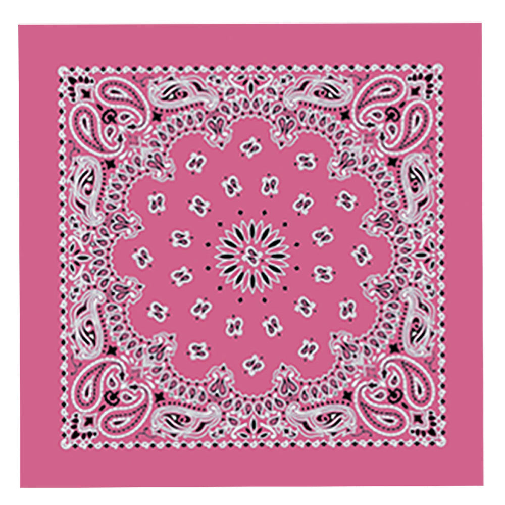 Hot Leathers BAP1007 Classic Hot Pink Paisley Bandana