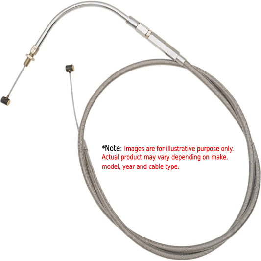Close Out Barnett 479932 Clear Coat Throttle Cable (40 in L) for Harley Davidson
