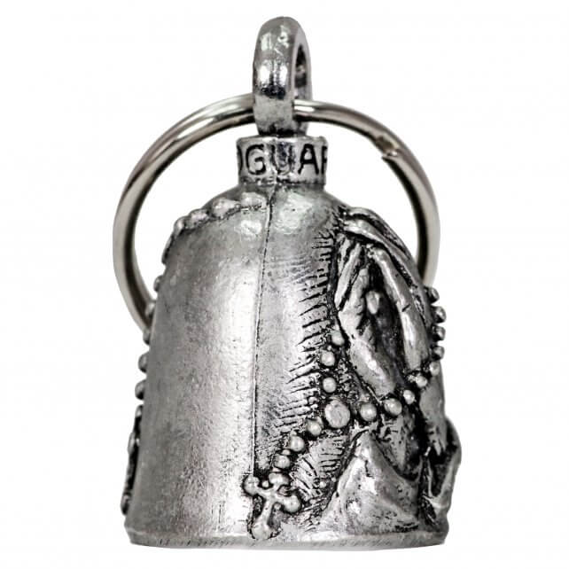 Hot Leathers BEA1055 Hands with Rosary Guardian Bell