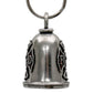 Milwaukee Leather MLB9061 Fire Dept Motorcycle Good Luck Bell w/ Key Ring-Key Chain Accessory for Bikers