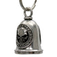 Milwaukee Leather MLB9117 Live Free Hardcore Motorcycle Good Luck Bell w/ Key Ring-Key Chain Accessory for Bikers