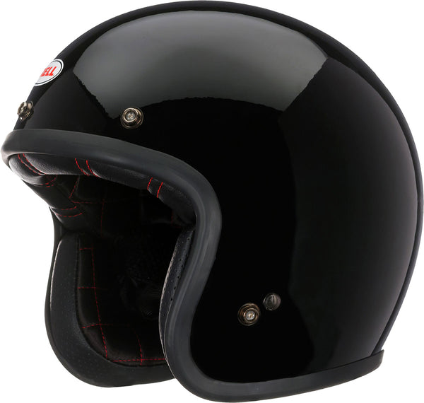Bell Custom 500 Solid Black Open Face Helmet – LeatherUp USA